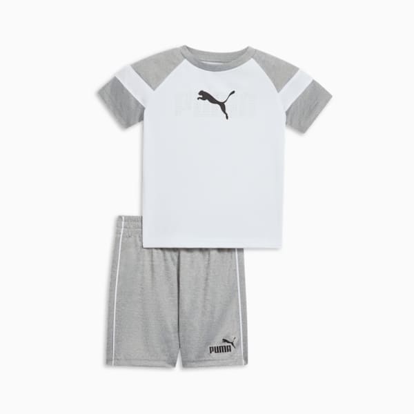 Ensemble 2 pièces t-shirt et short Interlock Tout-petit, PUMA WHITE, extralarge